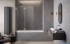 Radaway Essenza Pro Brushed Nickel Pnd II parawan nawannowy 120cm lewy szczotkowany nikiel 10102120-91-01L
